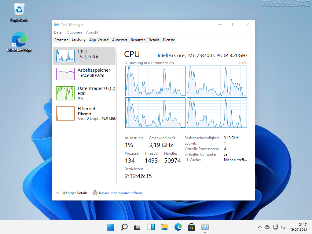 Windows 11 Taskmanager
