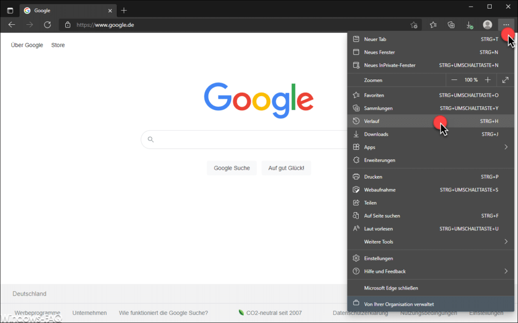 Edge Verlauf