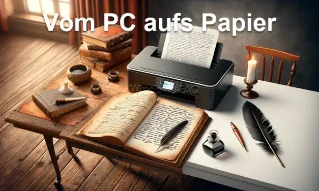 Vom PC aufs Papier