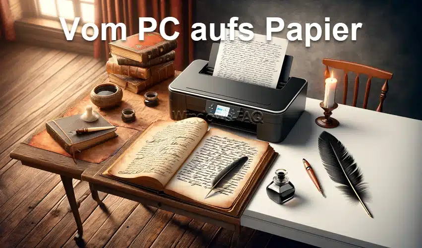 Vom PC aufs Papier
