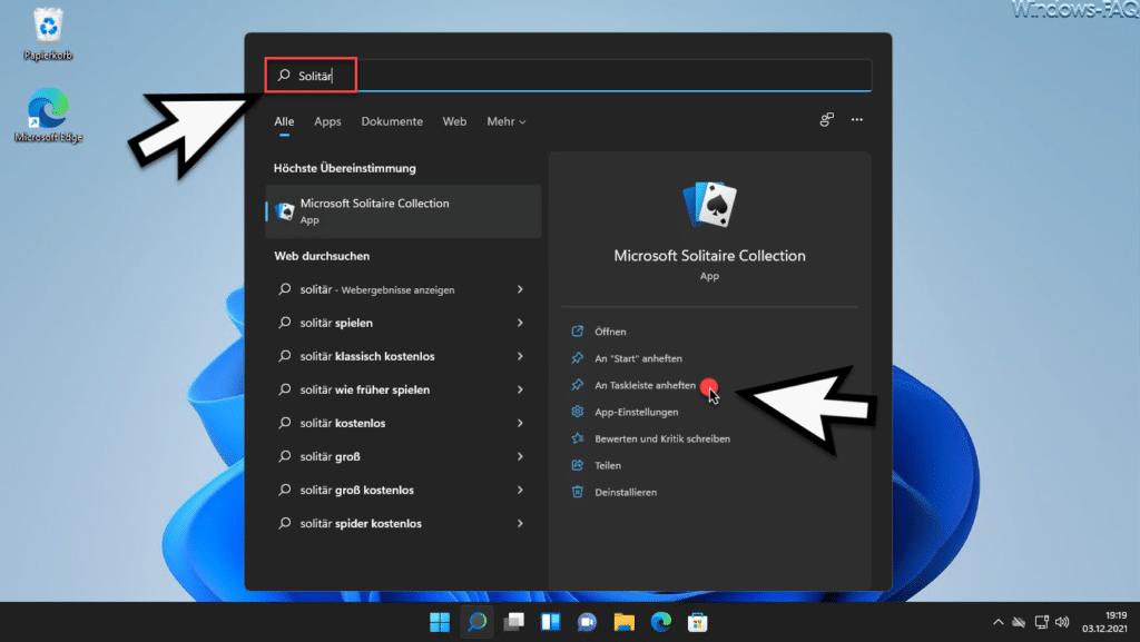 Solitaire Windows 11