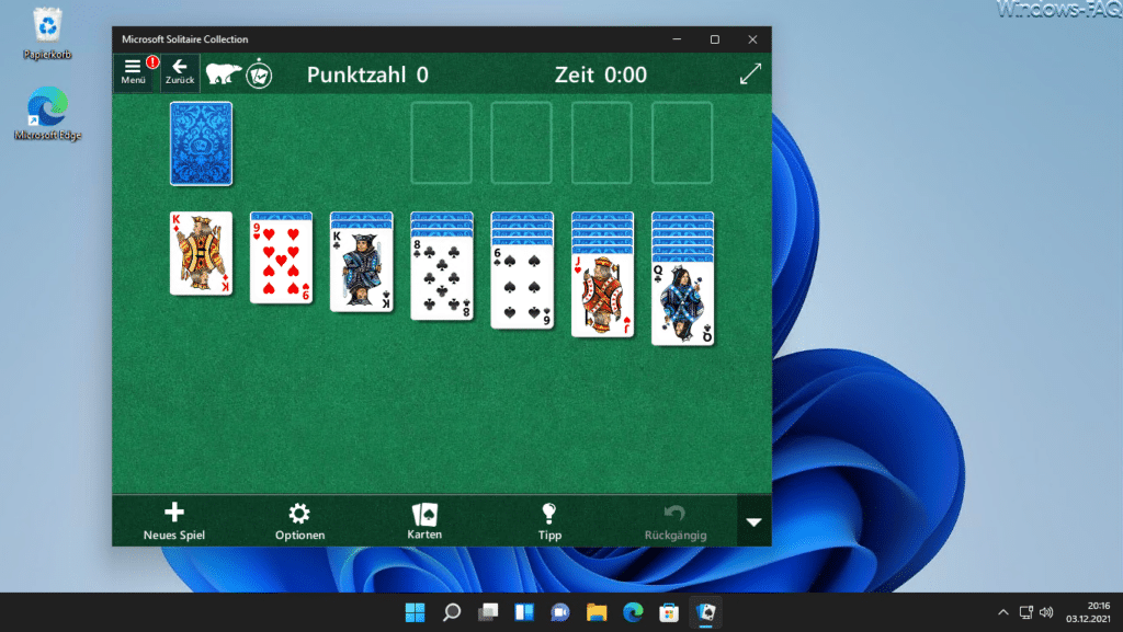 Solitär Windows 11