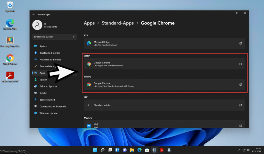 Windows 11 Dateityp HTTP HTTPS