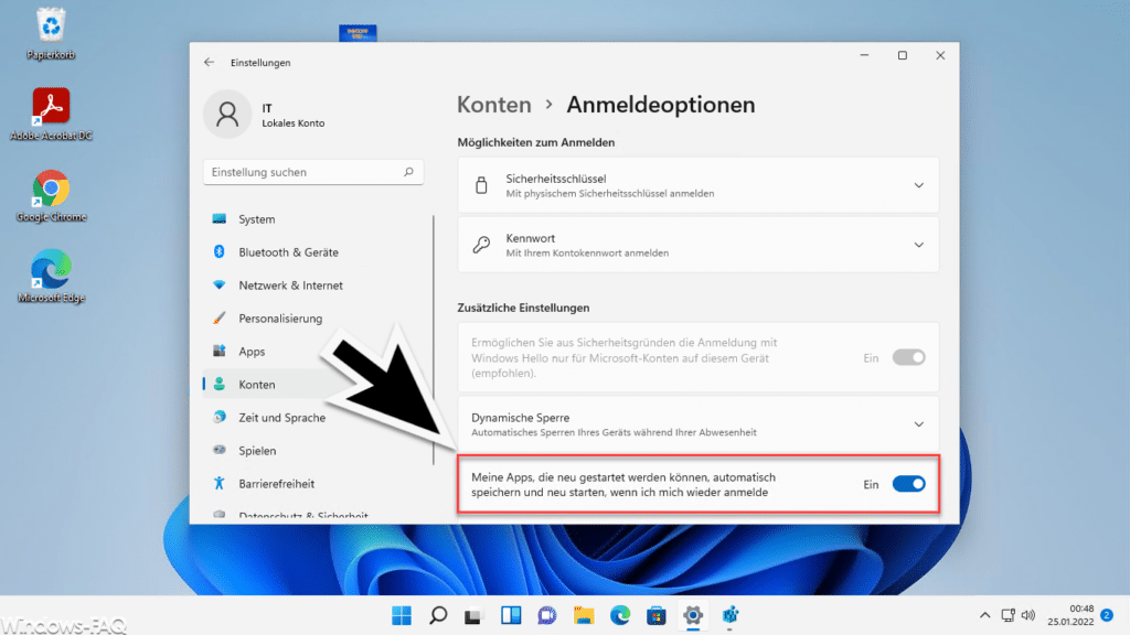 Apps nach Windows 11 Neustart automatisch starten
