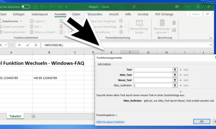 Excel: Text, Zahlen oder Zeichenfolgen ersetzen mit der Wechseln Funktion