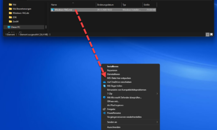 MSI Datei entpacken direkt aus dem Windows Explorer