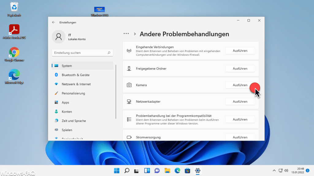 Windows 11 Kamera Problembehandlung