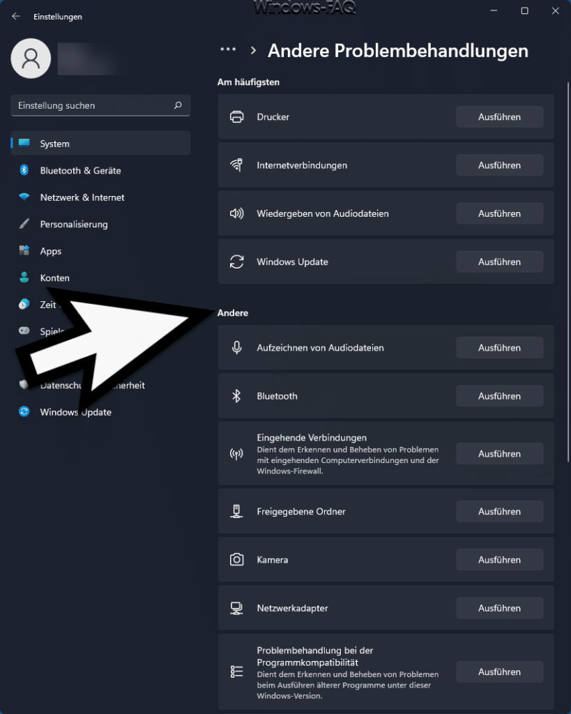 Windows 11 alle Problembehandlungen