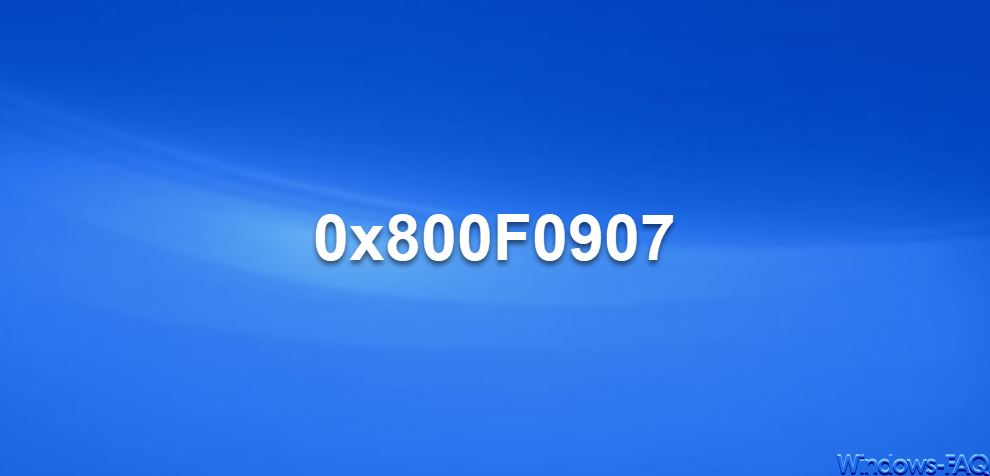 0x800F0907