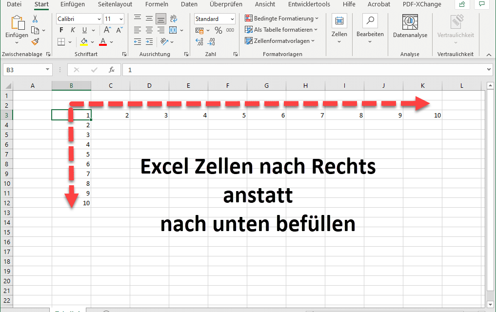 Excel: Verhalten der Eingabetaste ändern