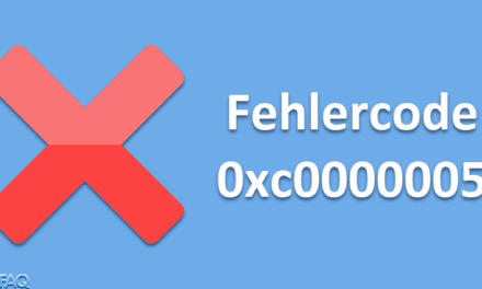 Fehlercode 0xc0000005 STATUS_ACCESS_VIOLATION