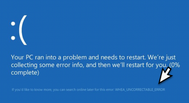 BlueScreen WHEA_UNCORRECTABLE_ERROR