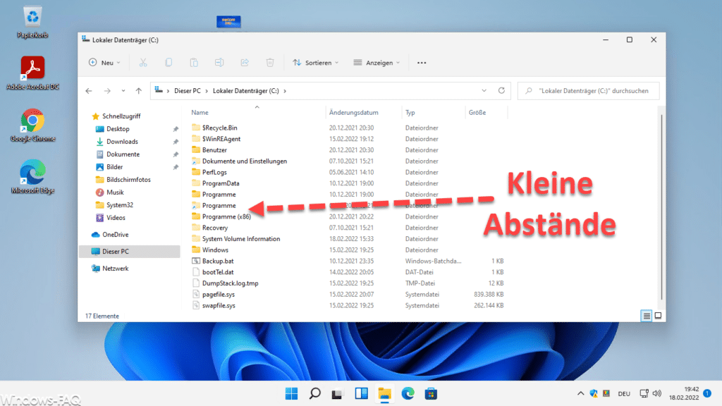 Windows 11 Kompakte Ansicht