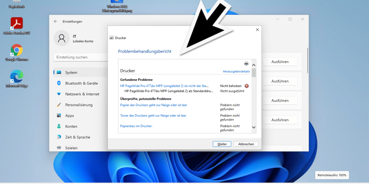 Windows 11 Druckerprobleme beheben
