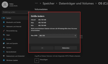 Windows 11 Datenträger Größe ändern