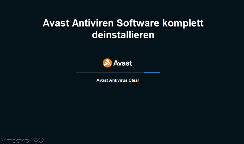Avast Antivirus komplett deinstallieren