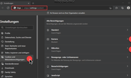 Kamera und Mikrofon beim Edge deaktivieren (Chromium)