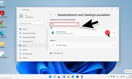 Windows 11 Standard PDF Programm einrichten