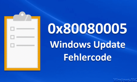 0x80080005 Windows Update Fehlercode