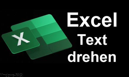 Excel Text im Uhrzeigersinn drehen, vertikaler Text