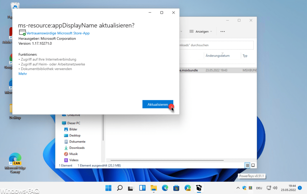 Package Manager Aktualisierung