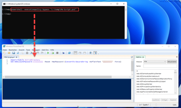 AD Kennwort per PowerShell ändern