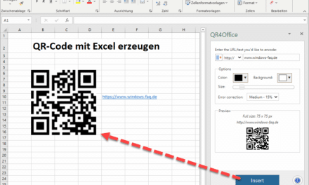 Excel QR-Code erzeugen