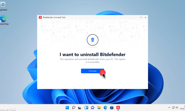 Bitdefender rückstandslos löschen