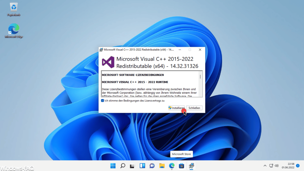 Installation C++ Redistributable