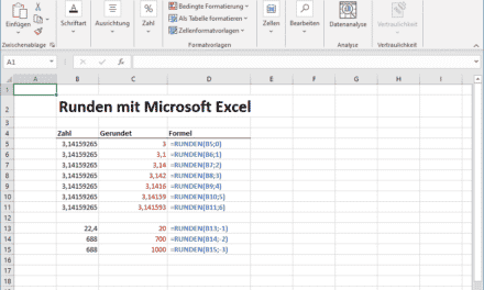 Excel Runden Funktion