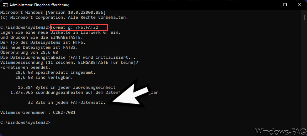 Format FAT32