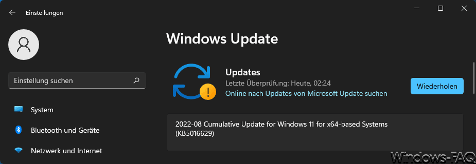 Windows Update KB5016629