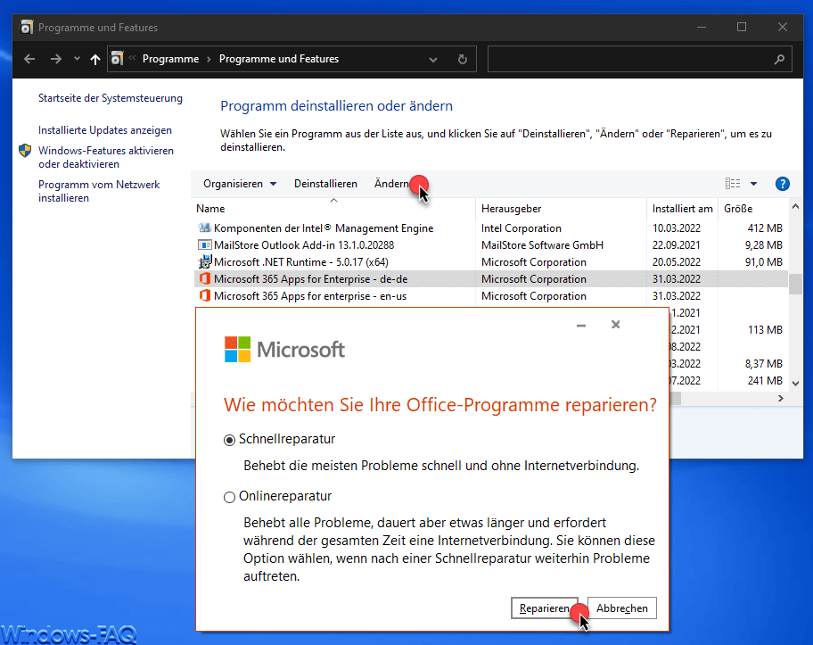 Office Reparatur