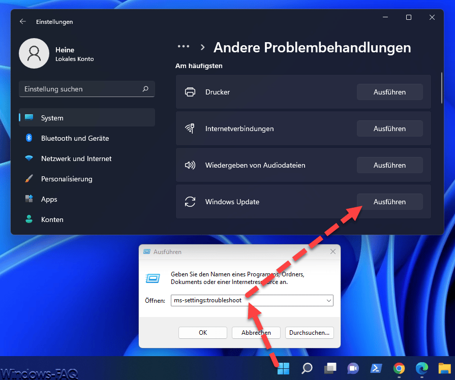 ms-settings:troubleshoot