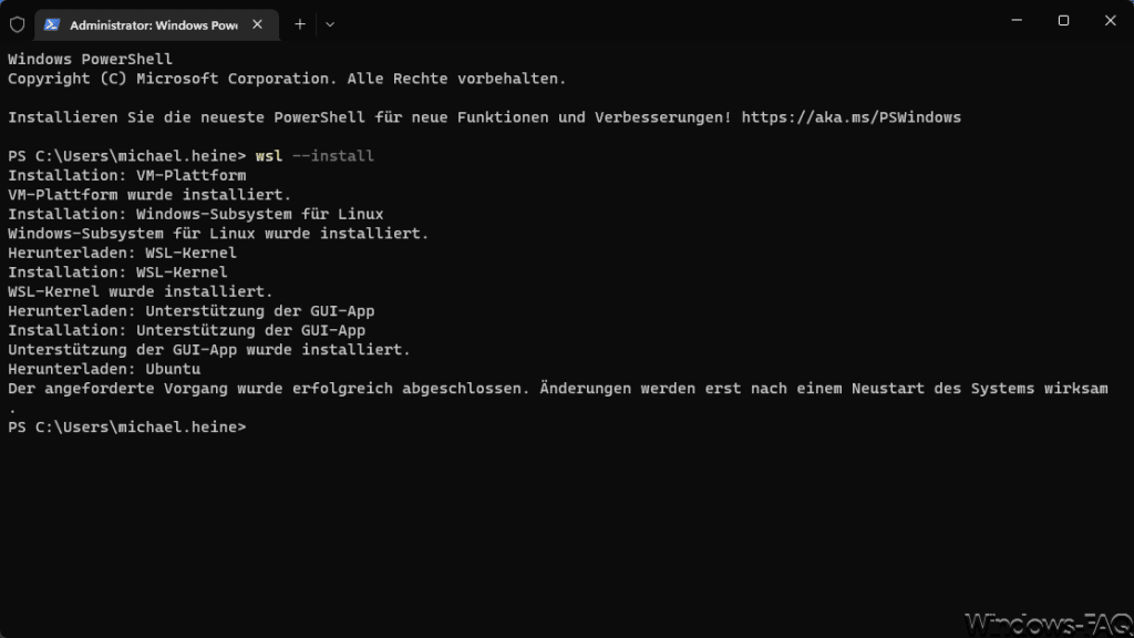 wsl --install
