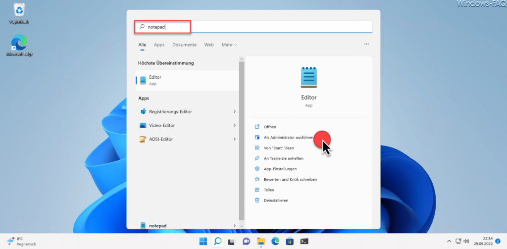 Editor Notepad Als Administrator ausführen