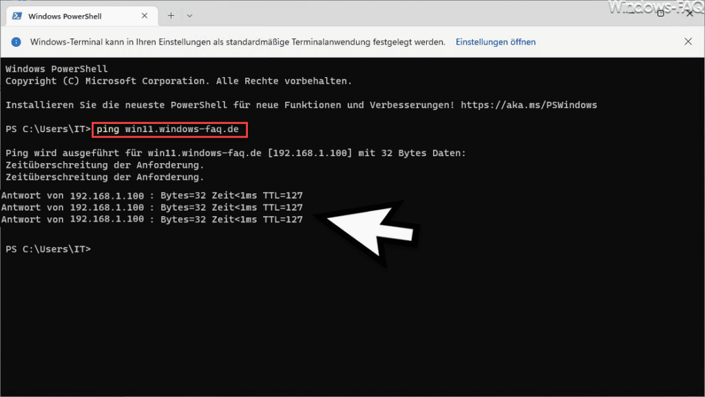 PING Windows-FAQ.de