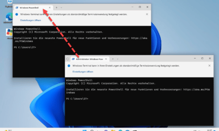 Windows Terminal als Administrator starten