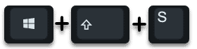 Windows Logo Taste + Shift + S