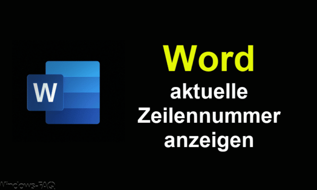 Word aktuelle Zeilennummer anzeigen