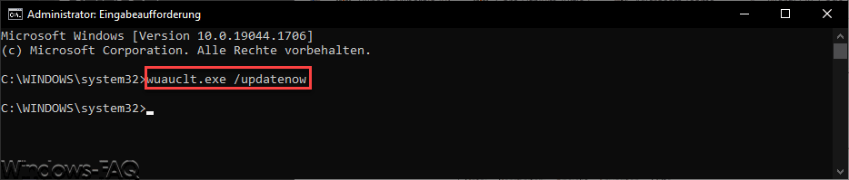 wuauclt.exe updatenow