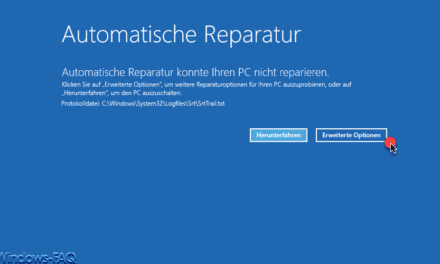 Automatische Reparatur konnte Ihren PC nicht reparieren
