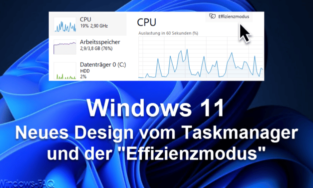 Windows 11 – Der neue Taskmanager mit Effizienzmodus