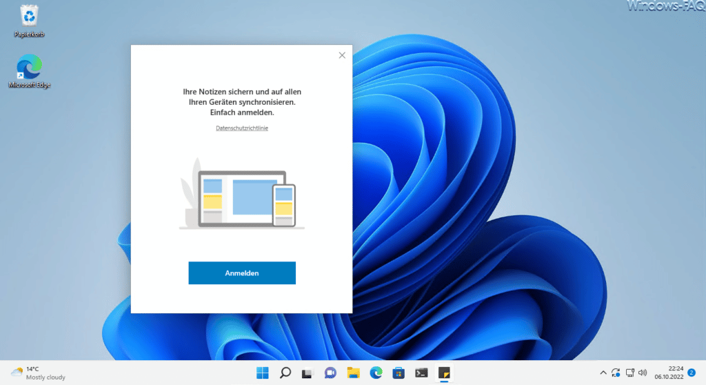 Windows 11 Notizen synchronisieren