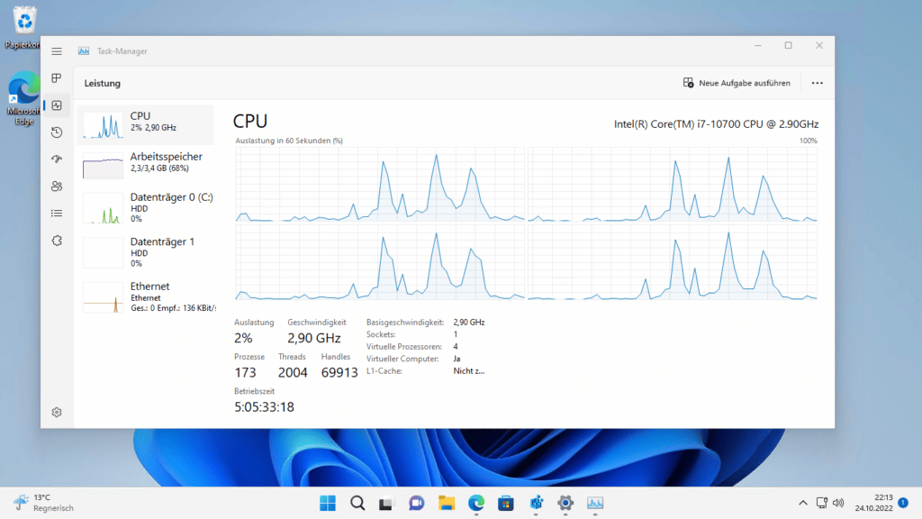 Windows 11 Taskmanager neues Design
