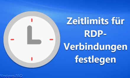 Zeitlimits für RDP-Verbindungen festlegen