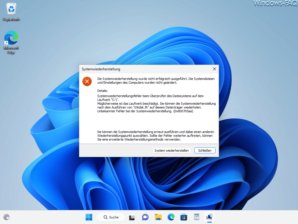 0x800705aa