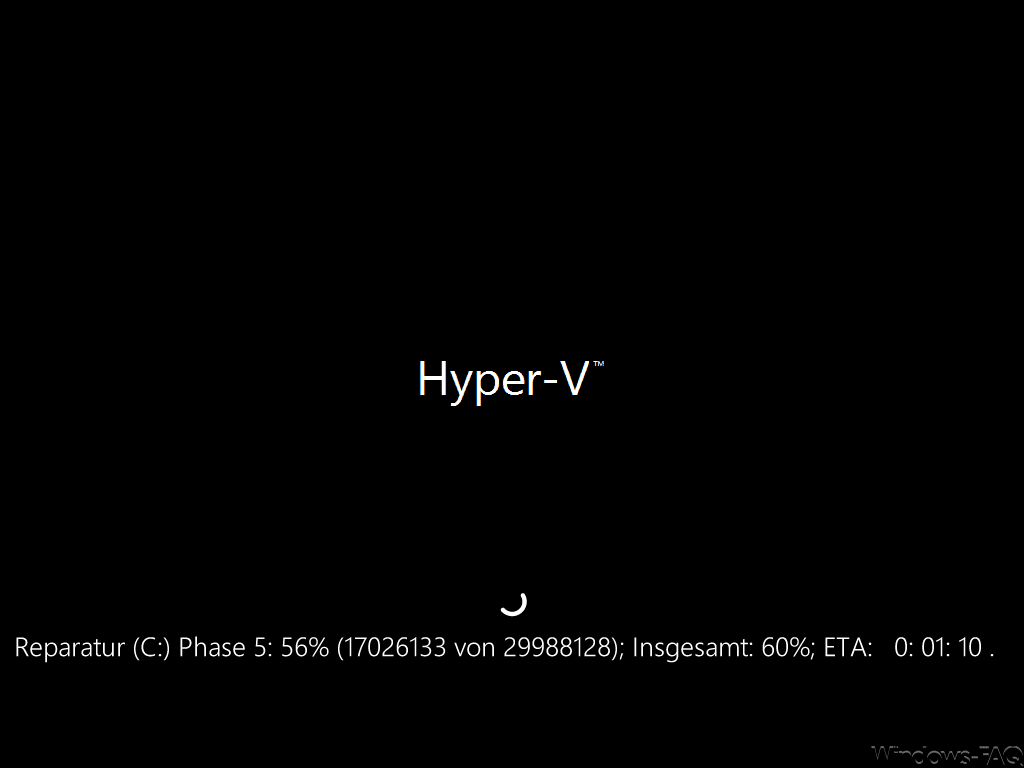 CHKDSK Reparatur Phasen