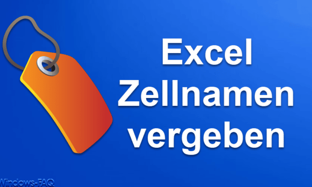 Excel Zellnamen verwenden