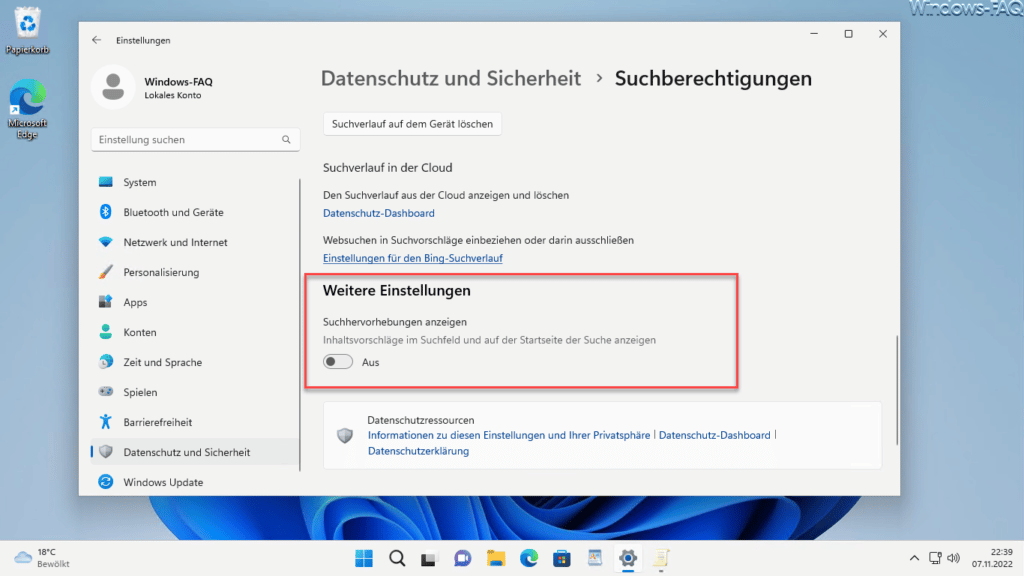 Suchhervorhebungen anzeigen